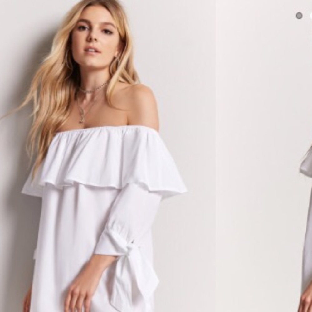 Gorgeous off the shoulder white dress!!!